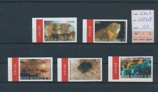 Lk83714 Belgium 2003 Minerals Gems Prior Lot Imperf Mnh Cv 50 Eur