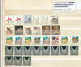 USA 50 OFF Discount Under F.  V.  USD 50 Stamps x Postage Lot Unfranked up to 5 $ 4