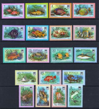 Tuvalu 1979 Fish - Full Mnh Set - Cat £4.  90 - (57)