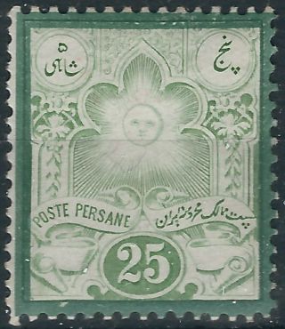 Q305) Persane.  1881.  Mm.  Sg.  61a 25c Green.  C£200,