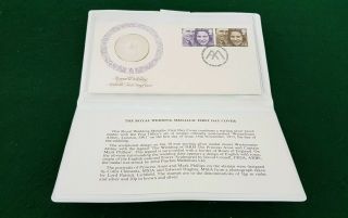 1973 Princess Anne Royal Wedding Sterling Silver Coin Medallic First Day Cover