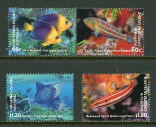 Christmas Island Scott 513 - 515 Mnh Fish Fauna Cv$8,