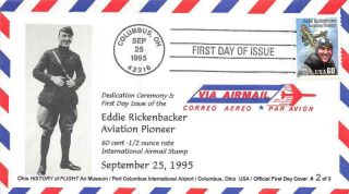 2998 60c Eddie Rickenbacker,  First Day Cover Cachet [e552876]