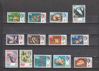 A120 - Fiji - Sg371 - 383 Mnh 1968 Short Definitive Set To 3/ - 13v