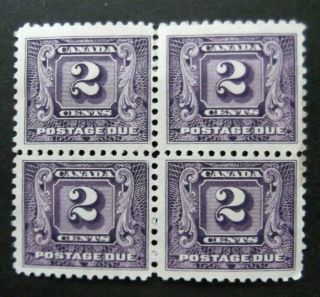 Canada - 1930 - Block Of 4 2c Postage Dues - Mnh