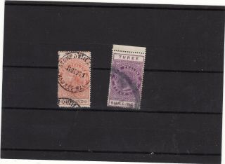 Zealand - 1900 - 1930 2 Postal Fiscal Stamps 3/ - And 9/ -