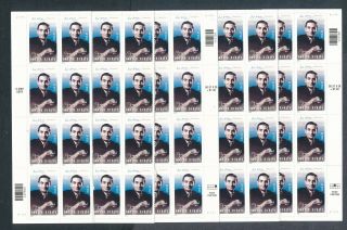 U.  S.  2002 37c Irving Berlin Music Composer Self - Adhesive X96 Nh Face Val $35.  52