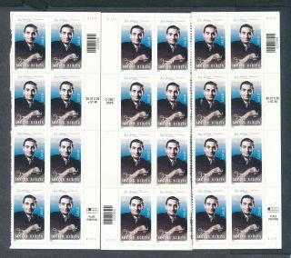 U.  S.  2002 37c Irving Berlin Music Composer self - adhesive x96 NH face val $35.  52 3