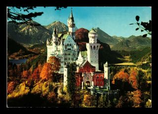 Dr Jim Stamps Royal Castle Neuschwanstein Germany Continental Size Postcard