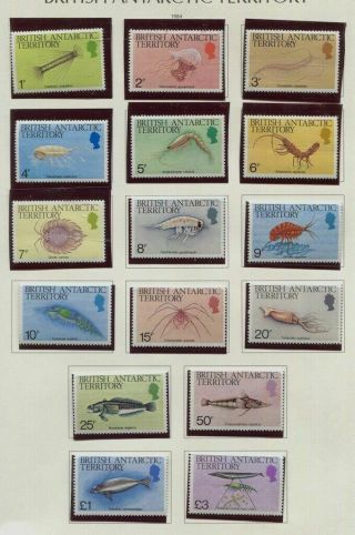 British Antarctic Territory 1984 - 1992 Mostly Mnh,  Minor Faults Cv $155.  60