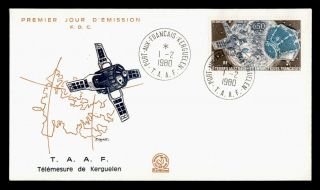 Dr Who 1980 Fsat French Southern Antarctic Territory Taaf Space Fdc C119500