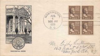 812 7c Andrew Jackson,  First Day Cover Cachet [d523674]