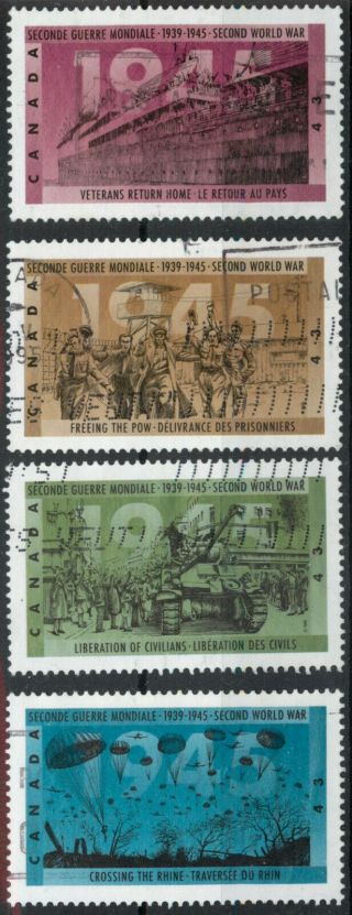 Canada 1995 50th Anniv Of Second World War,  7th Issue Set Combined