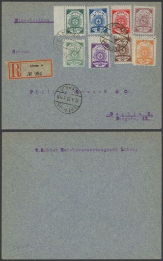 Latvia 1919 - Registered Cover Libau To Berlin Germany 32129/1