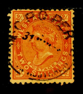 Western Australia: 1906 Classic Era Stamp Scott 84 Cv $32.  50 Sound
