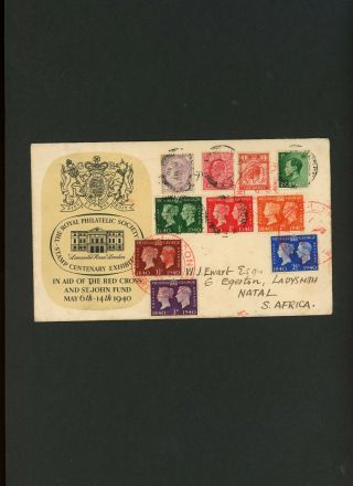 1940 Stamp Centenary Exhibition London Royal Philatelic Society Official Fdc