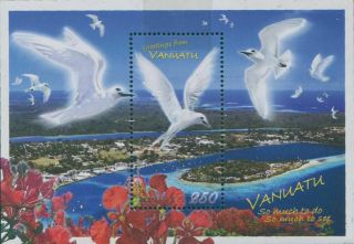 Vanuatu 2008 Sg1043 Seabirds And Flamboyant Flowers Ms Mnh