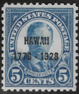 U.  S.  648 M/nh Roosevelt Hawaii 20 Of Scv.  $21.  50 Domestic