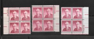 U S Plate Block 1040 Woodrow Wilson One Of These Vf Nh Copies