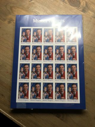 2018 Scott 5275 Mr Rogers King Friday 13th - 20 Forever Stamp Sheet Mnh