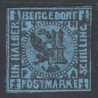 Germany Bergedorf An Old Forgery Of A Classic Stamp. . .  C148