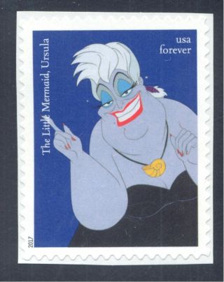 Disney.  Ursula,  From The Little Mermaid.  2017 United States,  Scott 5220