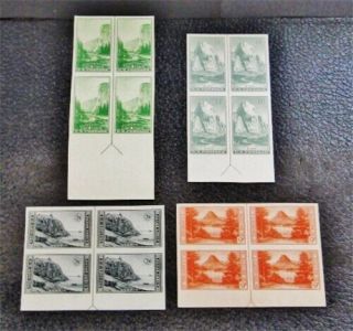 Nystamps Us Block Stamp 756//764 Mh Margin Block Of 4 Arrow&guideline $35
