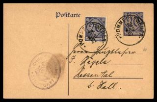 Mayfairstamps Germany 1921 Stuttgart Postal Card Stationery Wwb94095