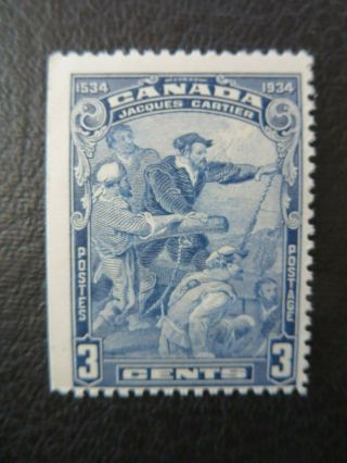 Canada Stamps 208 1934 " Jacques Cartier " Straight Edge Single