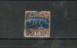 Usa - 1869 15 C.  Brun - Rouge Et Bleu,  Colombo