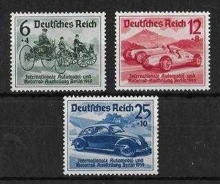 Germany Reich 1939 Nh Complete Set Of 3 Michel 686 - 688 Cv €110
