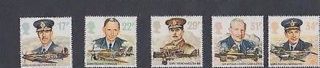1986 Gb History Of Raf Royal Air Force Stamp Set Of 5 Muh Stamps