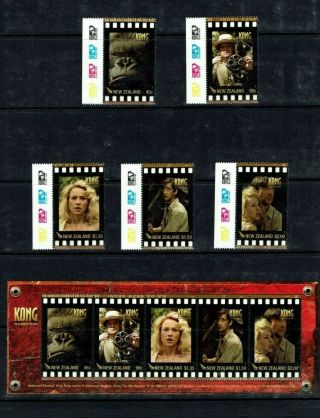 Zealand: 2005 King Kong Film,  Mnh Set,  M/s