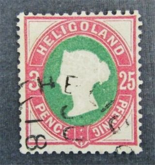 Nystamps British Heligoland Stamp 18 $35 Signed