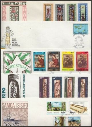 Samoa 1970/73 Illustrated Fdc 