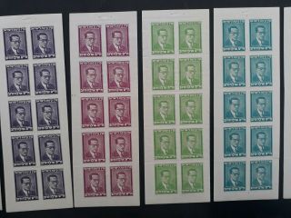 VERY RARE Israel 6 pages booklet pane of 10 Haim Guzmann JNF stamps MUH 3