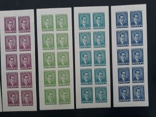 VERY RARE Israel 6 pages booklet pane of 10 Haim Guzmann JNF stamps MUH 4