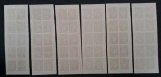 VERY RARE Israel 6 pages booklet pane of 10 Haim Guzmann JNF stamps MUH 5