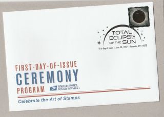 Us 5211 Total Eclipse Of The Sun Fdc Ceremony Program 2017