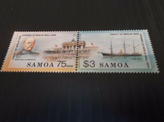 Samoa 1990 Sg 844 - 845 Treaty Of Berlin Mnh