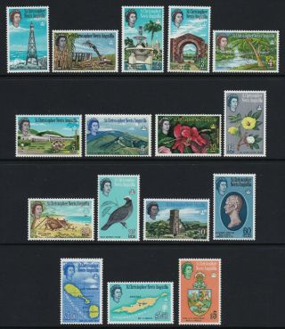 St Kitts & Nevis 1963 Set Of 16 - Unmounted