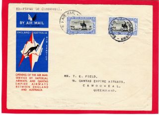 Sudan Air Mail1934 Imperial Airways First Flight Cover Khartoum To Camooweal B/s