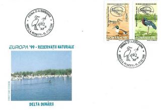 1999 Romania Birds On Fdc