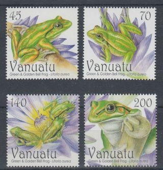 Vanuatu 2011 Green And Golden Bell Frog Set (x4) (id:245/d55492)
