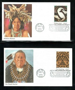 2004 Sc 3873 37c Art Of American Indian Fleetwood Cachet 10 Fdc