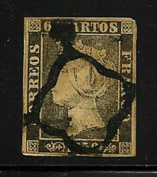 Spain 1850 Scott 1 - Thick Paper