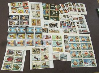 UAE - AJMAN - SUBSTANTIAL COLLN OF 70,  MNH SETS/ SHEETS FROM 1960s/70s ISSUES 4