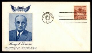 Mayfairstamps Us 1949 Harry S Truman 33rd President Inaugruation Day Washington