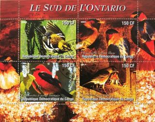 Philatelic Stamps Thematic - 935 - Birds From Around The World Ornitology Congo