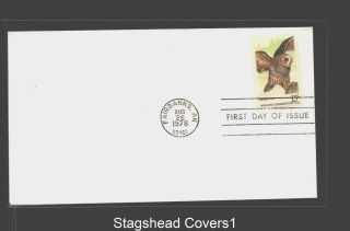 A2zed Us Fdc 26 Aug 1978 15c Wildlife Conservation Barred Owl Stamp Fairbanks Ak